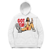 Women 11 Platinum Tint Hoodie | Got Em - Retro 11 Platinum Tint White Hooded shirt