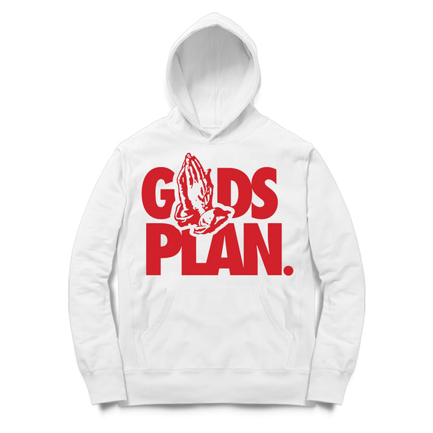 Youth 11 Platinum Tint Hoodie | Drake Gods Plan - Retro 11 Platinum Tint White Hooded shirt