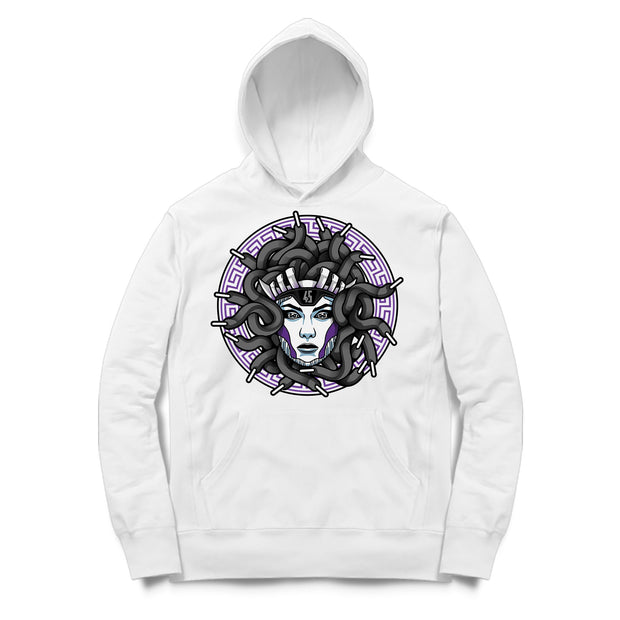 Youth 11 Concord Hoodie | Medusa Laced - Retro 11 Concord 2018 / White Hooded tee shirt