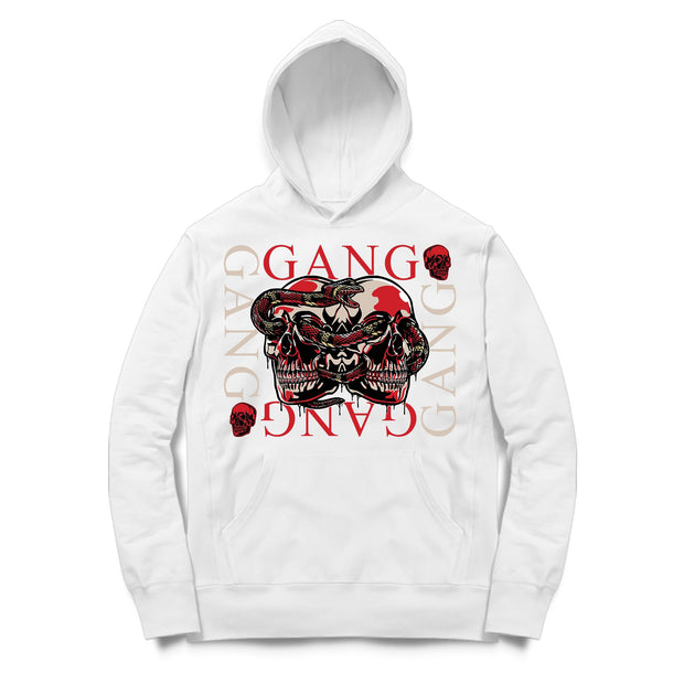 Youth 11 Platinum Tint Hoodie | Gang Gang - Retro 11 Platinum Tint / White Hooded shirt