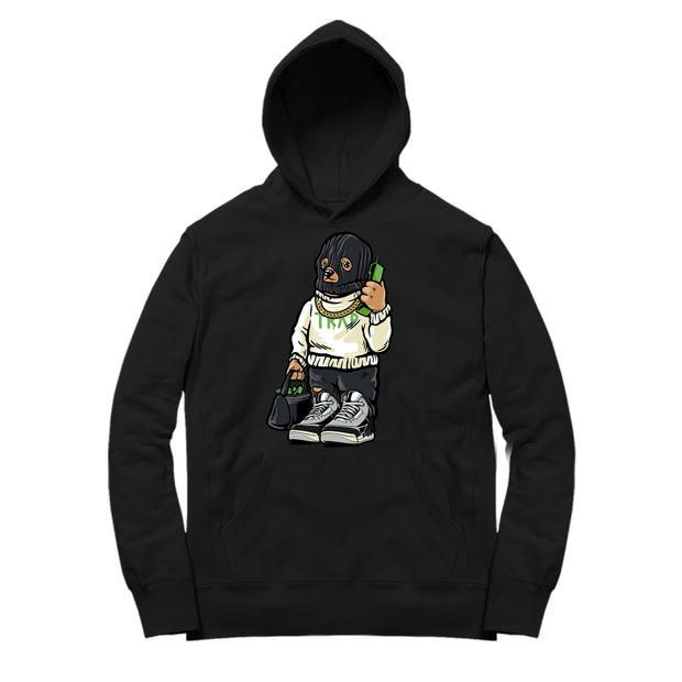 Youth 3 Chlorophyll Hoodie | Trap Bear - Retro 3 Chlorophyll Tinker / Black Hooded tee shirts