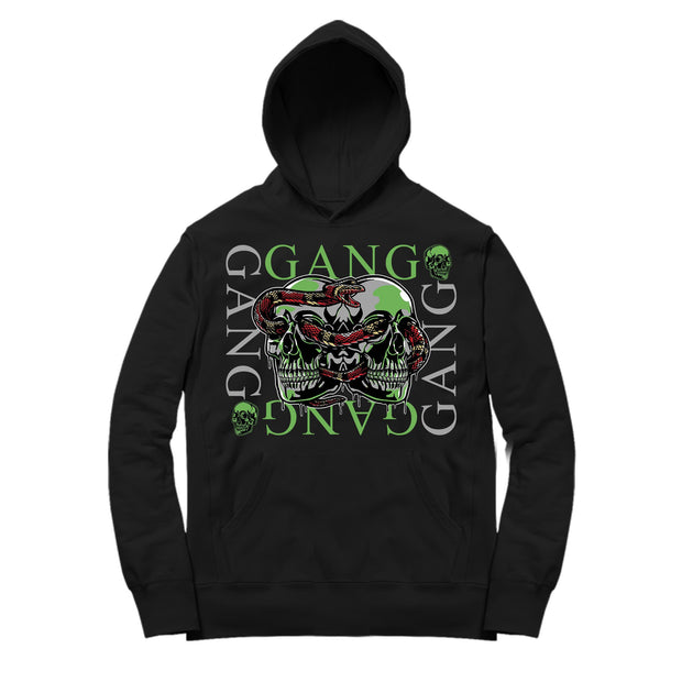 Youth 3 Chlorophyll Hoodie | Gang Gang - Retro 3 Chlorophyll Tinker / Black Hooded tee shirts