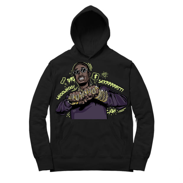 Women Boost Mauve 700 Hoodie shirt | Huncho Rings - Mauve 700 / Black Hooded tee shirts