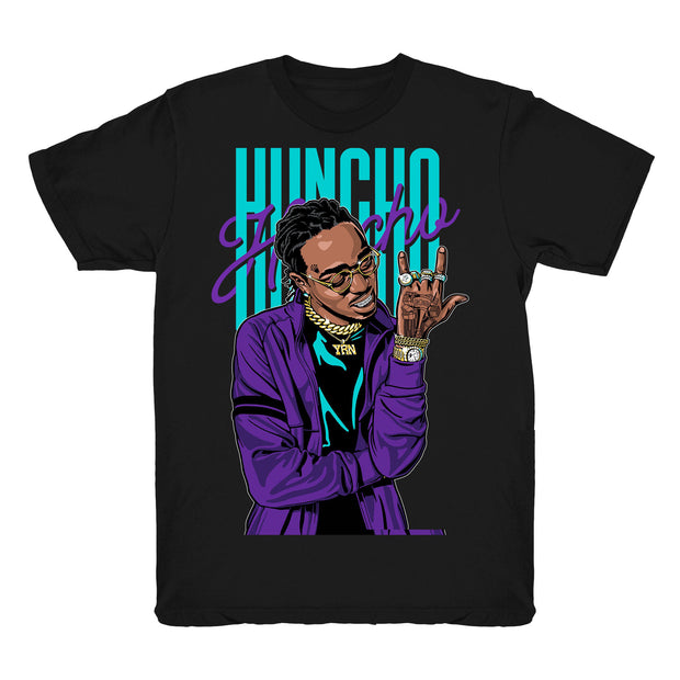 Women 5 Grape shirt | Huncho - Retro 5 Fresh Prince Grape black tee shirts