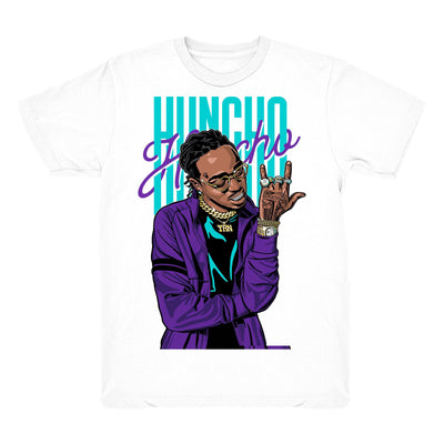 Women 5 Grape shirt | Huncho - Retro 5 Fresh Prince Grape white tee shirts