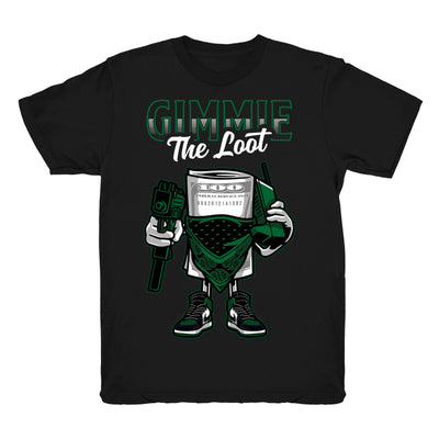 Women 1 Pine Green shirt | The Loot - Retro 1 High OG Pine Green black tee shirts