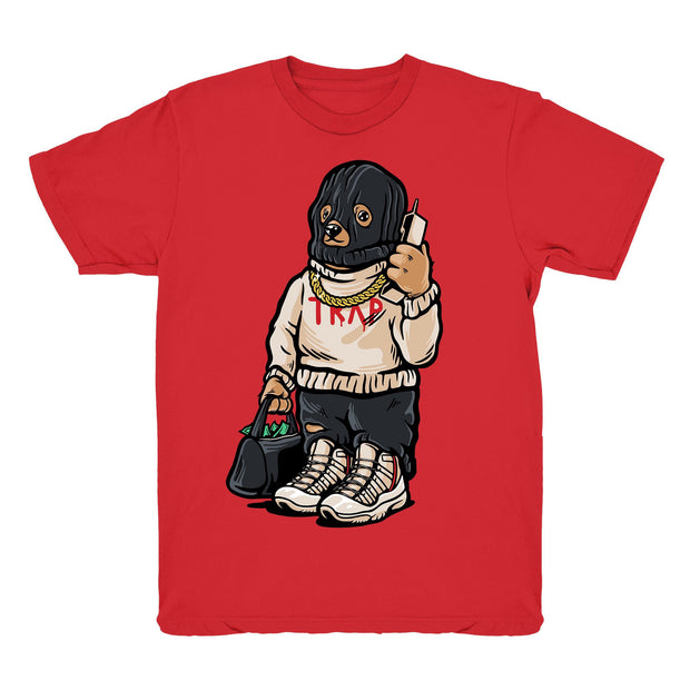 Youth 11 Platinum Tint shirt | Trap Bear - Retro 11 Platinum Tint / Red tee shirts