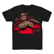 Women 4 Fire Red shirt | Huncho Drip - Retro 4 Fire Red / black tee shirts