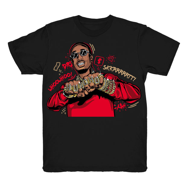 Women 4 Fire Red shirt | Huncho Drip - Retro 4 Fire Red / black tee shirts