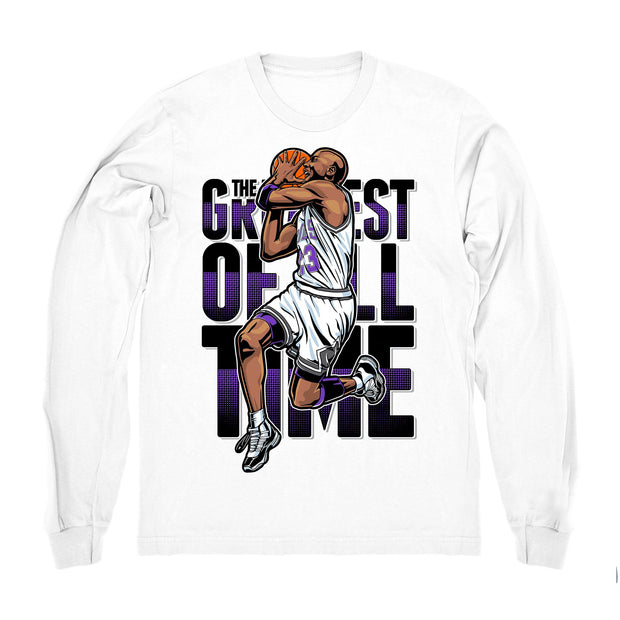 Youth 11 Concord shirt | The GOAT - Retro 11 Concord 2018 / White Long Sleeve tee shirts