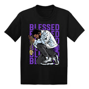 Women 11 Concord Kids shirt | Drake Blessed - Retro 11 Concord 2018 / Youth Black tee shirts