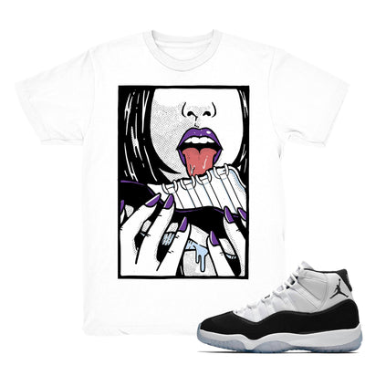 Women 11 Concord shirt | She Likes Em - Retro 11 Concord 2018 / Black tee shirts