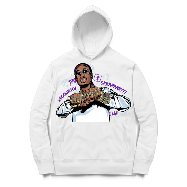 Youth 11 Concord Hoodie | Huncho Rings - Retro 11 Concord 2018 / White Hooded tee shirt