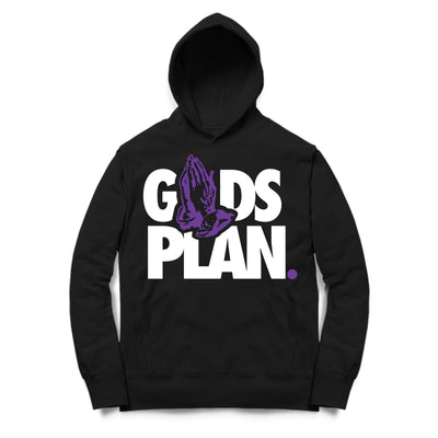 Women 11 Concord Hoodie | Drake Gods Plan - Retro 11 Concord 2018 / Black Hooded tee shirt