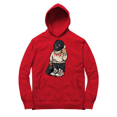 Women 11 Platinum Tint Hoodie | Trap Bear - Retro 11 Platinum Tint / Red Hooded shirt