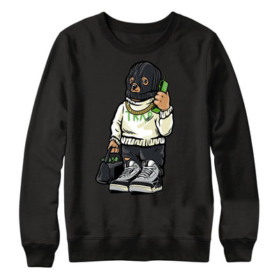 Women 3 Chlorophyll Sweater | Trap Bear - Retro 3 Chlorophyll Tinker Black Crewneck tee shirts