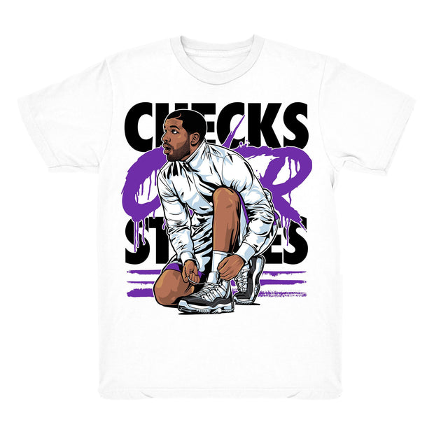 Youth 11 Concord shirt | Drake Checks Over Stripes - Retro 11 Concord 2018 / White tee shirts