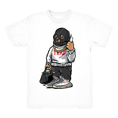 Youth Boost Zebra 350 shirt | Trap Bear - Zebra 350 V2 white tee shirts