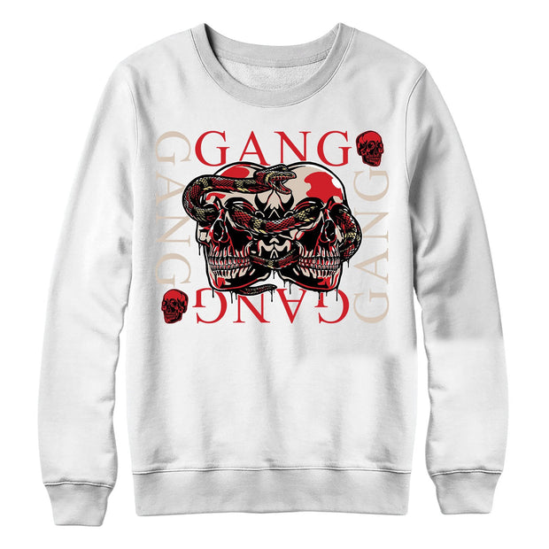 Youth 11 Platinum Tint Sweat shirt | Gang Gang - Retro 11 Platinum Tint Red long sleeve tee shirts