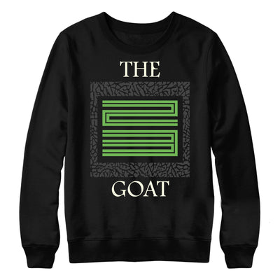 Women 3 Chlorophyll Sweater | The Goat 23 - Retro 3 Chlorophyll Tinker / Black Crewneck tee shirts