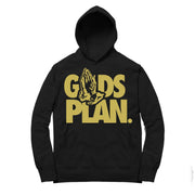 Women Foamposite Black Metallic Gold Hoodie | Drake Gods Plan - Black Metallic Gold Nike Foamposite Pro / black hooded tee shirts