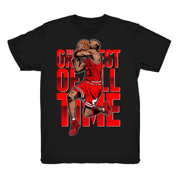 Youth 12 Gym Red shirt | The GOAT - Retro 12 Gym Red 2018 / Black tee shirts