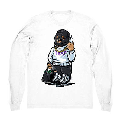 Youth 11 Concord shirt | Trap Bear - Retro 11 Concord 2018 / White Long Sleeve tee shirts