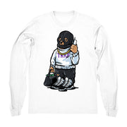 Women 11 Concord shirt | Trap Bear - Retro 11 Concord 2018 / White Long Sleeve tee shirts