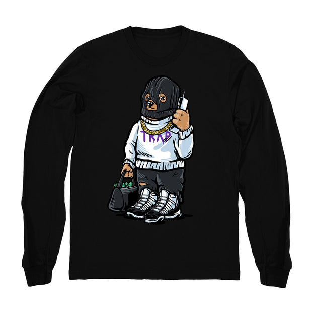 Women 11 Concord shirt | Trap Bear - Retro 11 Concord 2018 / Black Long Sleeve tee shirts