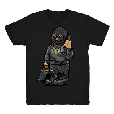 Youth Foamposite Black Metallic Gold shirt | Trap Bear - Black Metallic Gold Nike Foamposite Pro / black tee shirts