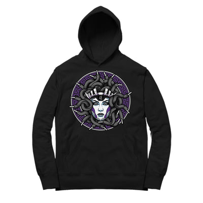 Women 11 Concord Hoodie | Medusa Laced - Retro 11 Concord 2018 / Black Hooded tee shirt