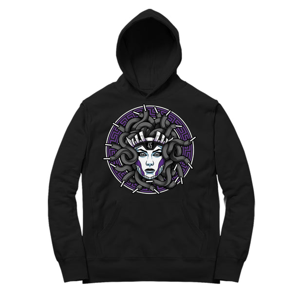 Youth 11 Concord Hoodie | Medusa Laced - Retro 11 Concord 2018 / Black Hooded tee shirt