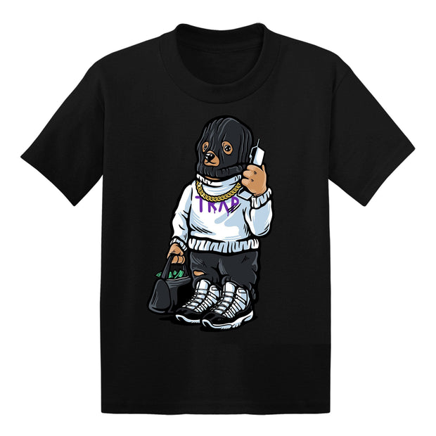 Youth 11 Concord Kids shirt | Trap Bear - Retro 11 Concord 2018 / Youth Black tee shirts