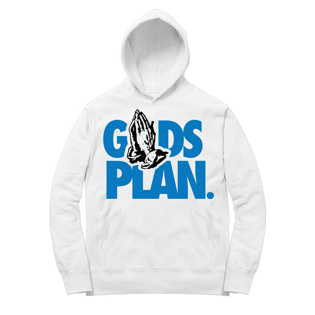 Women 10 Orlando Hoodie | Drake Gods Plan - Retro 10 Orlando / White Hooded tee shirts