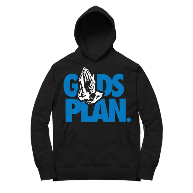 Youth 10 Orlando Hoodie | Drake Gods Plan - Retro 10 Orlando / Black Hooded tee shirts