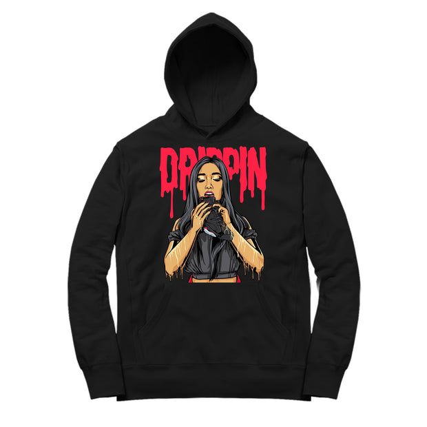 Youth 6 Infrared Hoodie shirt | 6s Drippin - Retro 6 Infrared 2019 Hooded tee shirts