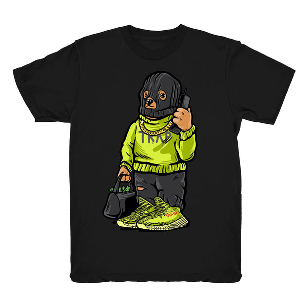 Youth Boost Frozen Yellow 350 shirt | Trap Bear - Frozen Yellow 350 Boost tee shirts