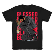 Women 6 Infrared shirt | Drake Blessed - Retro 6 Infrared 2019 / Black tee shirts