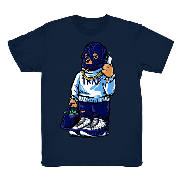 Youth 9 UNC shirt | Trap Bear - Retro 9 UNC 2020 / Navy tee shirts