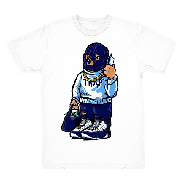 Youth 9 UNC shirt | Trap Bear - Retro 9 UNC 2020 / white tee shirts