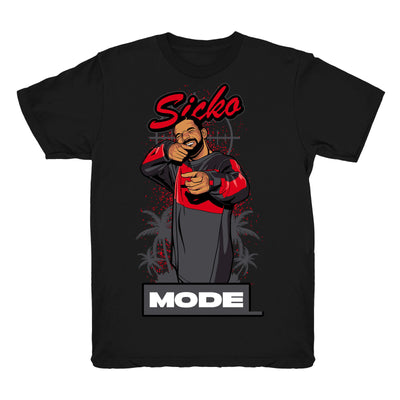 Youth 4 Bred shirt | Drake Sicko Mode - Retro 4 Bred 2019 OG / Black tee shirts