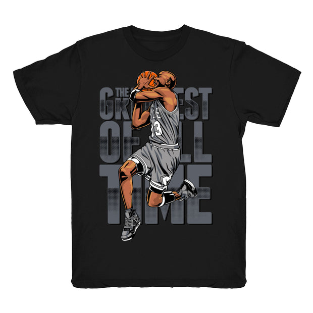 Youth 4 Cool Grey shirt | The Greatest - Retro 4 Cool Grey / White tee shirts