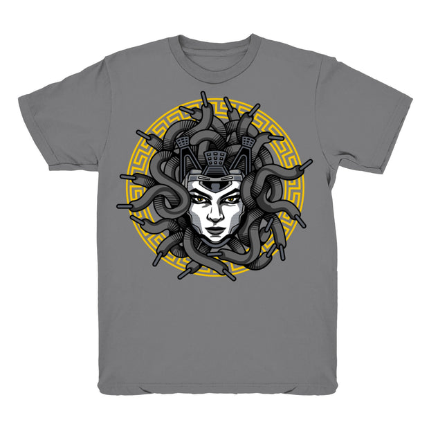 Women 4 Cool Grey shirt | Medusa Laced - Retro 4 Cool Grey / Grey tee shirts