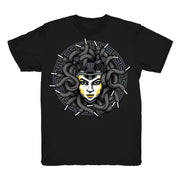 Women 4 Cool Grey shirt | Medusa Laced - Retro 4 Cool Grey / Black tee shirts