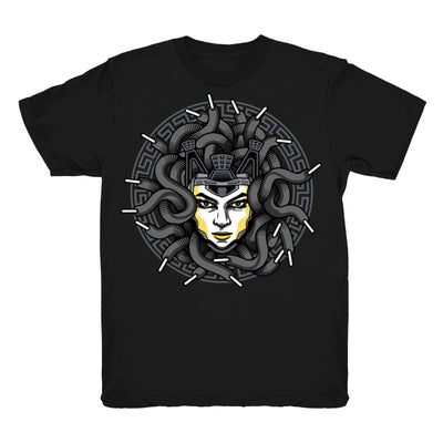 Youth 4 Cool Grey shirt | Medusa Laced - Retro 4 Cool Grey / Black tee shirts