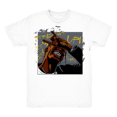 Youth 4 Cool Grey shirt | Travis Scott Flex - Retro 4 Cool Grey / White tee shirts