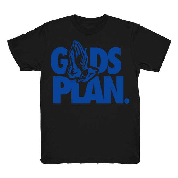 Youth 12 Game Royal shirt | Drake Gods Plan - Retro 12 Game Royal 2019 / Black tee shirts