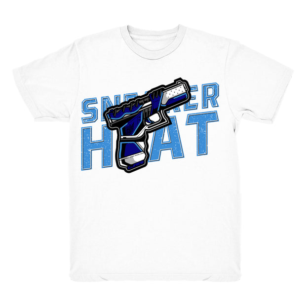 Youth 1 UNC shirt | Sneaker Heat - Retro 1 UNC 2019 / White tee shirts