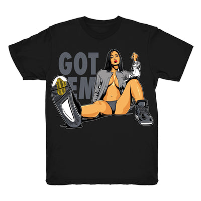 Youth 4 Cool Grey shirt | Got Em - Retro 4 Cool Grey / White tee shirts