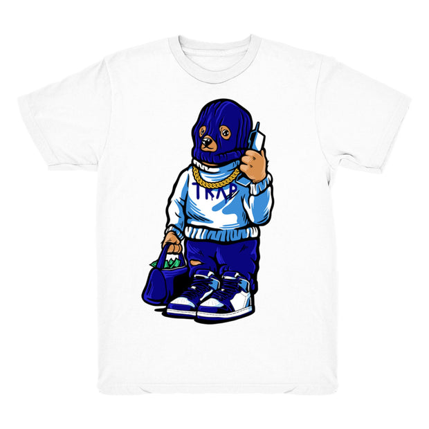 Women 1 UNC shirt | UNC 1 Trap Bear - Retro 1 UNC 2019 / White tee shirts